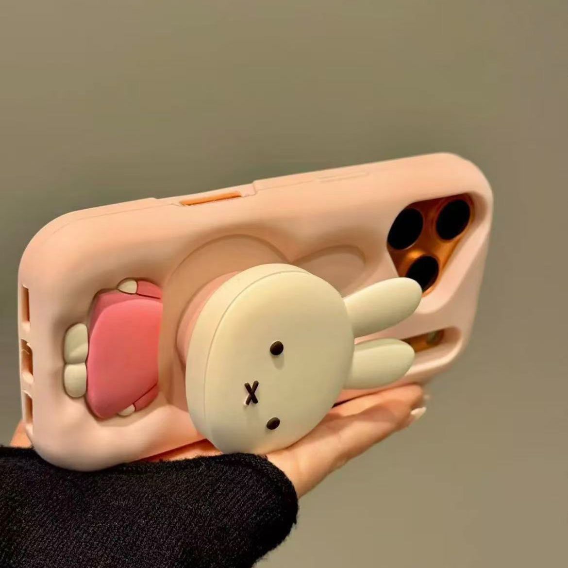 Mobile Electronics Gadgets - Cartoon Three-dimensional Miffy Bracket Mobile Phone