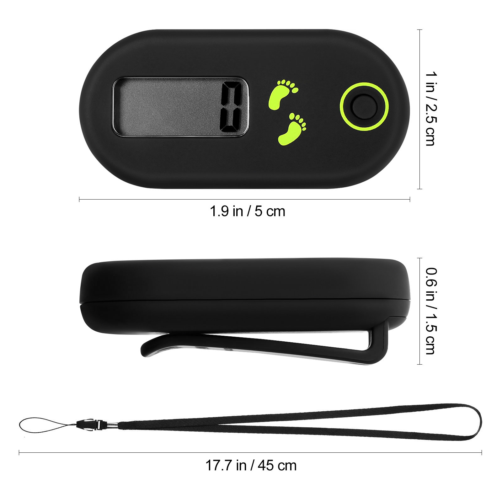 Electronic Pedometer Portable  - Electronics Home Gadgets recension och pris