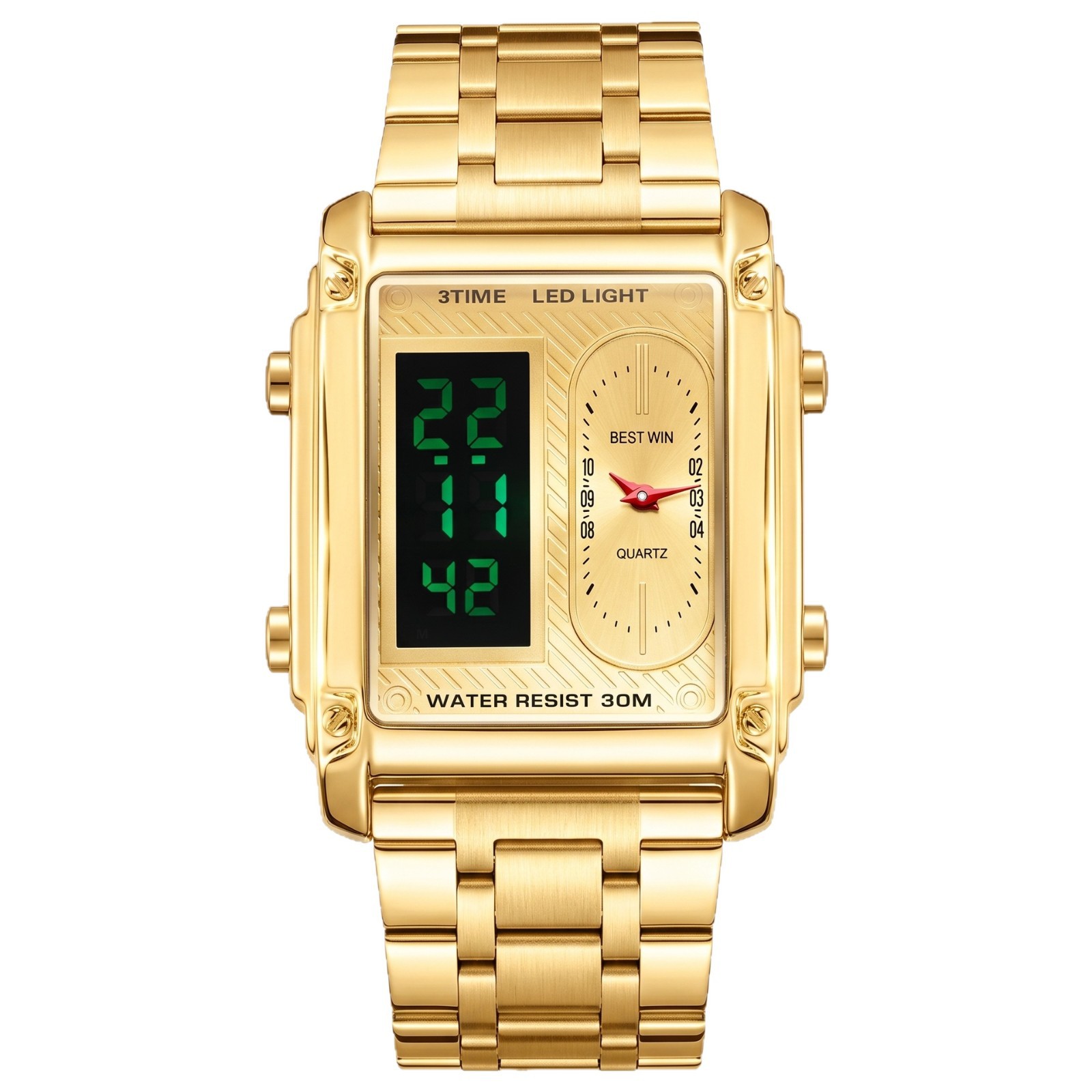 Two Time Zones Men's Digital S - Digital Alarm Clock recension och pris