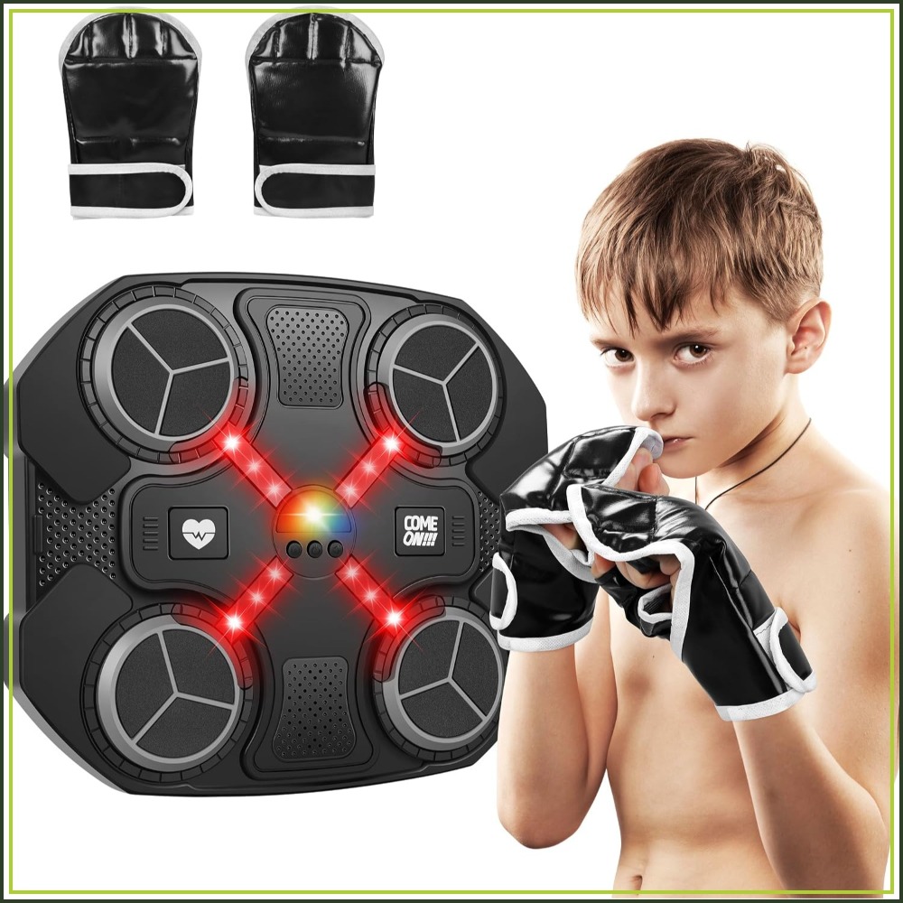 Smart Music Boxing Machine wit - Led Gloves Music recension och pris