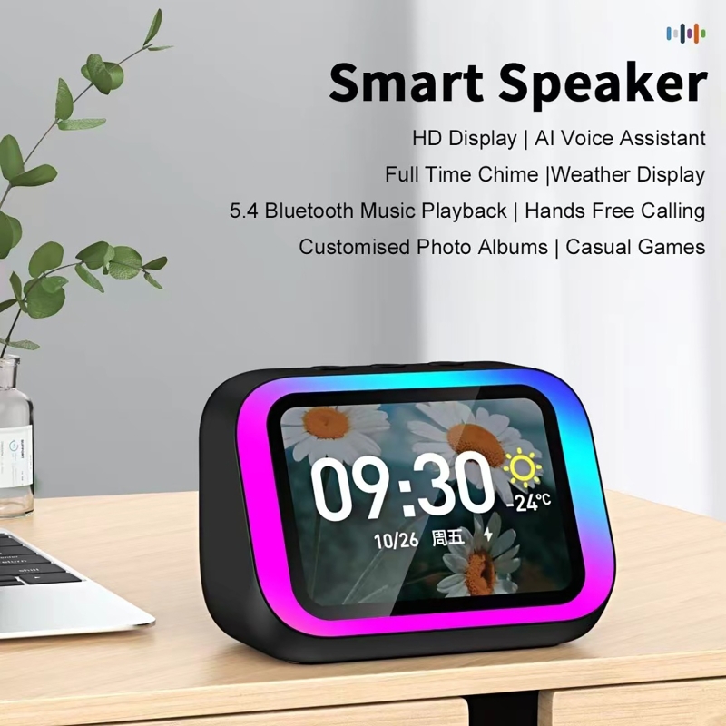 AI Voice Assistant Bluetooth S - Digital Alarm Clock recension och pris