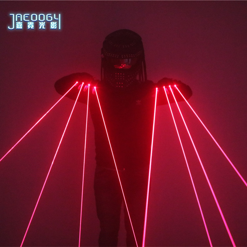 Red Laser Gloves for Nightclub - Led Gloves Music recension och pris