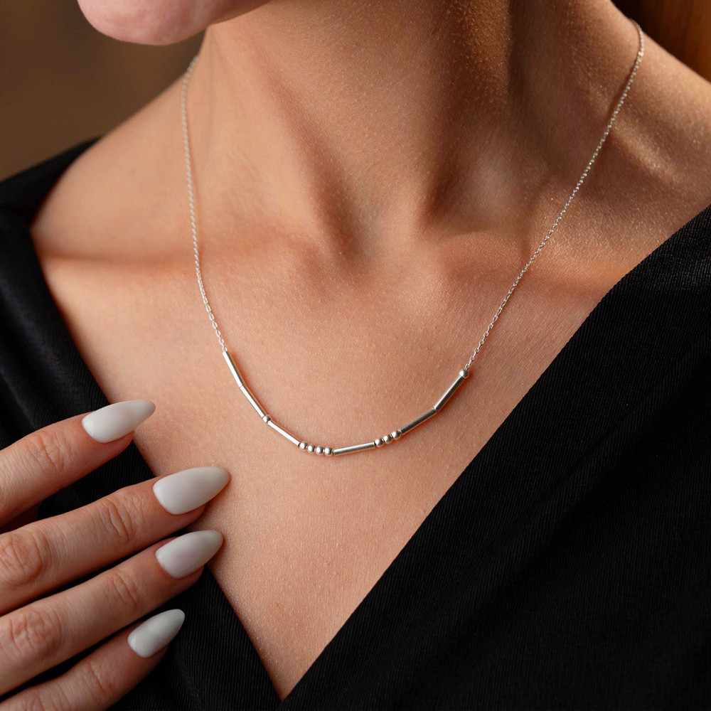 Personalized Morse Code Neckla - Digital Alarm Clock recension och pris