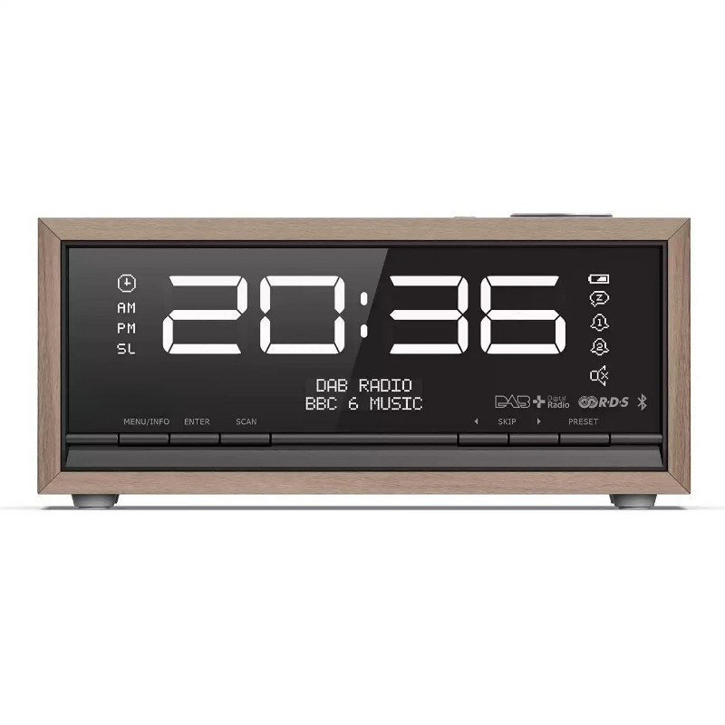 Retro Wooden Bluetooth 5.0 Clo - Digital Alarm Clock recension och pris