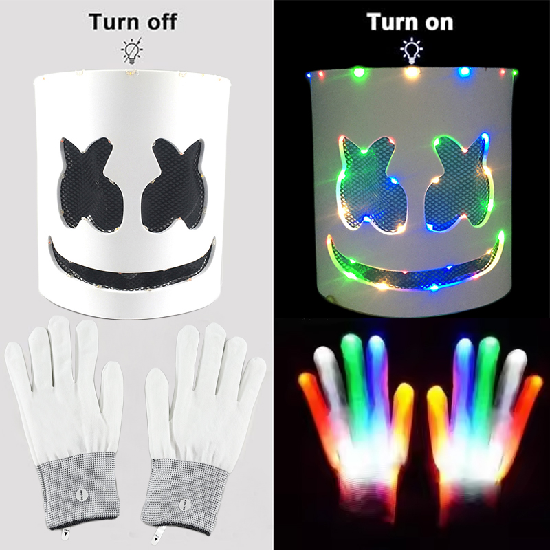 Led Light Up Mask and Gloves D - Led Gloves Music recension och pris