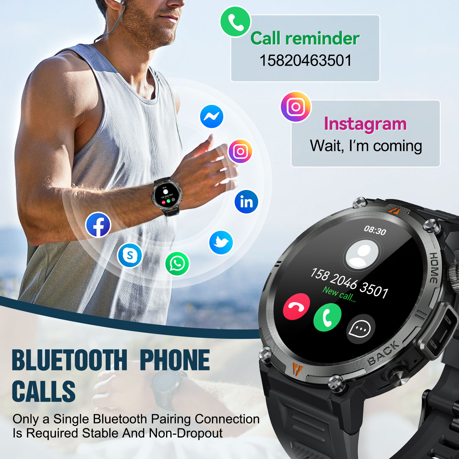 EIGIIS KE3 Bluetooth Call Smar - Electronics Quiz recension och pris
