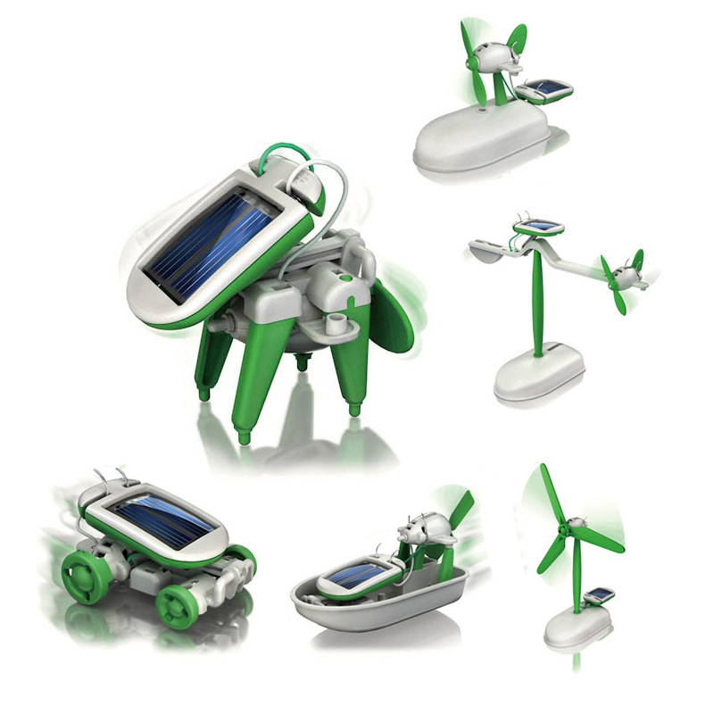 6-In-1 Solar-Power Robot Kit A - Electronics Gadgets For Kids recension och pris